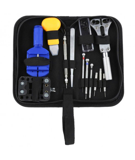 Watchmaker Tool Roll with 12 Tools and Vice
