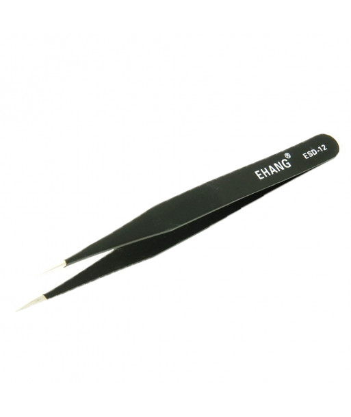 ST12 Black Steel Watchmaker Tweezers